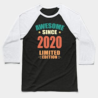 Awesome Since 2020 Limited Edition Birthday Gift Idea Baseball T-Shirt